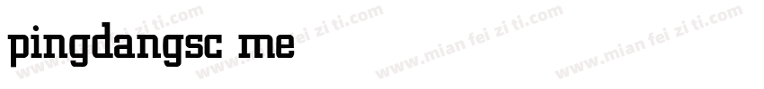 pingdangsc medium字体转换